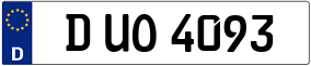 Trailer License Plate